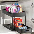 2-tier pull-out under sink organizer kitchen storage