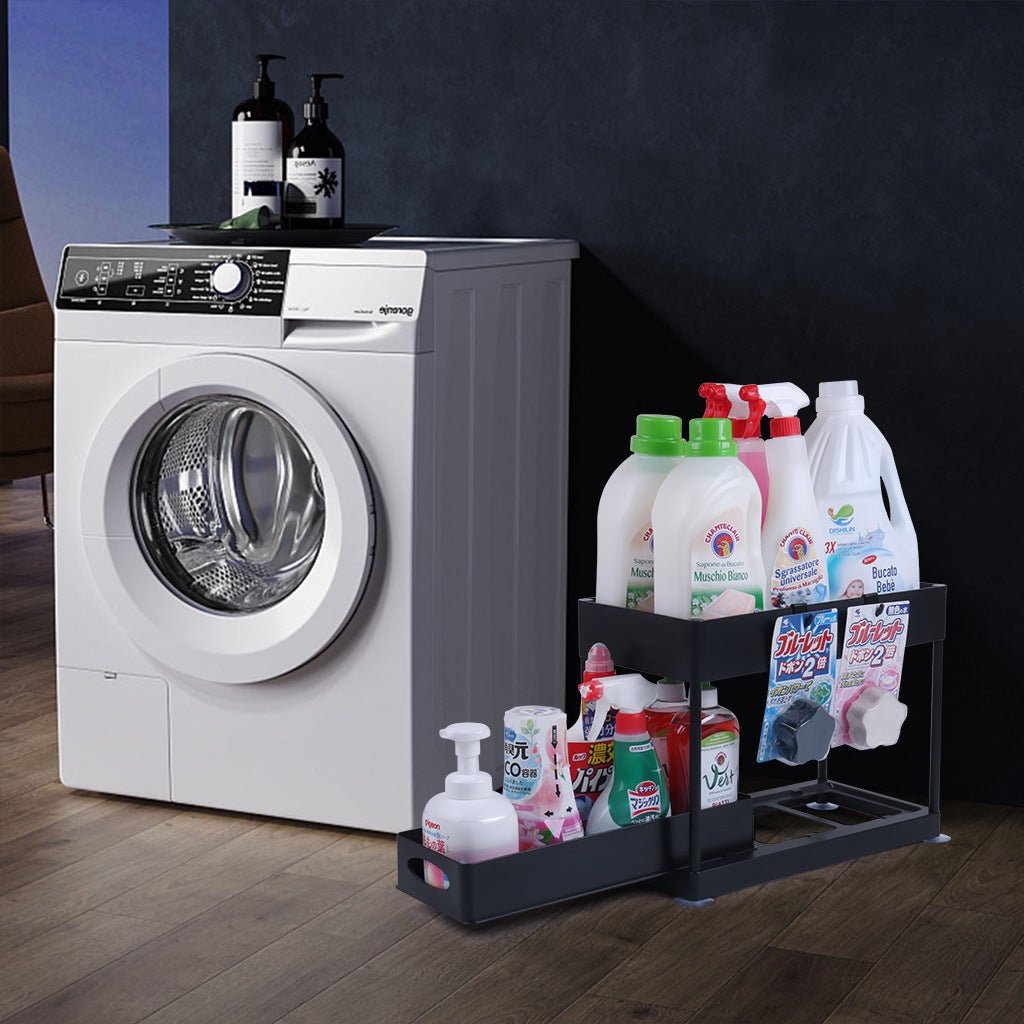 2-tier pull-out under sink organizer bathroom storage