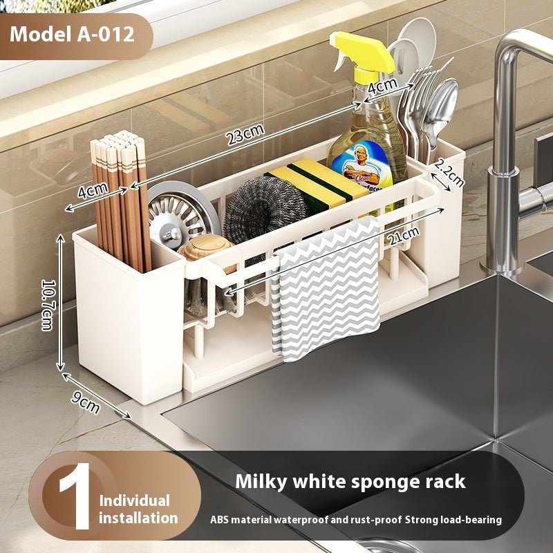 sink sponge draining rack kitchen