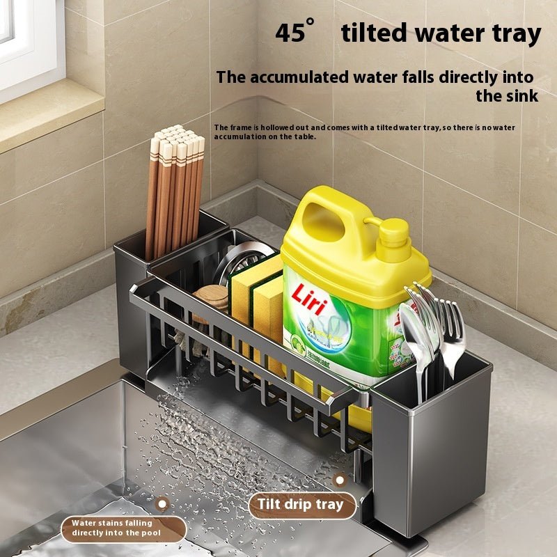 sink sponge draining rack kitchen