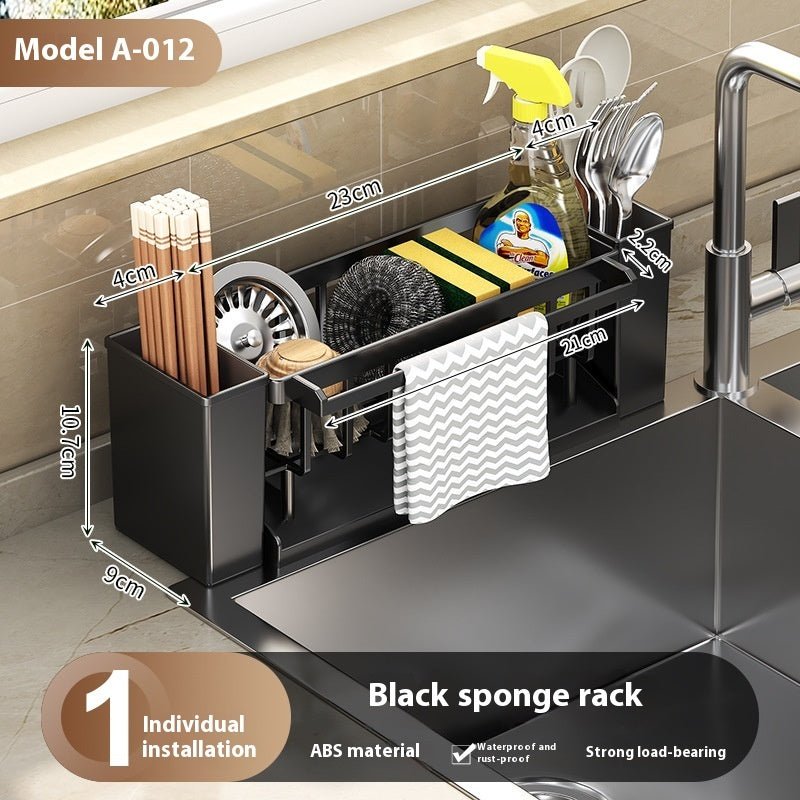 sink sponge draining rack kitchen