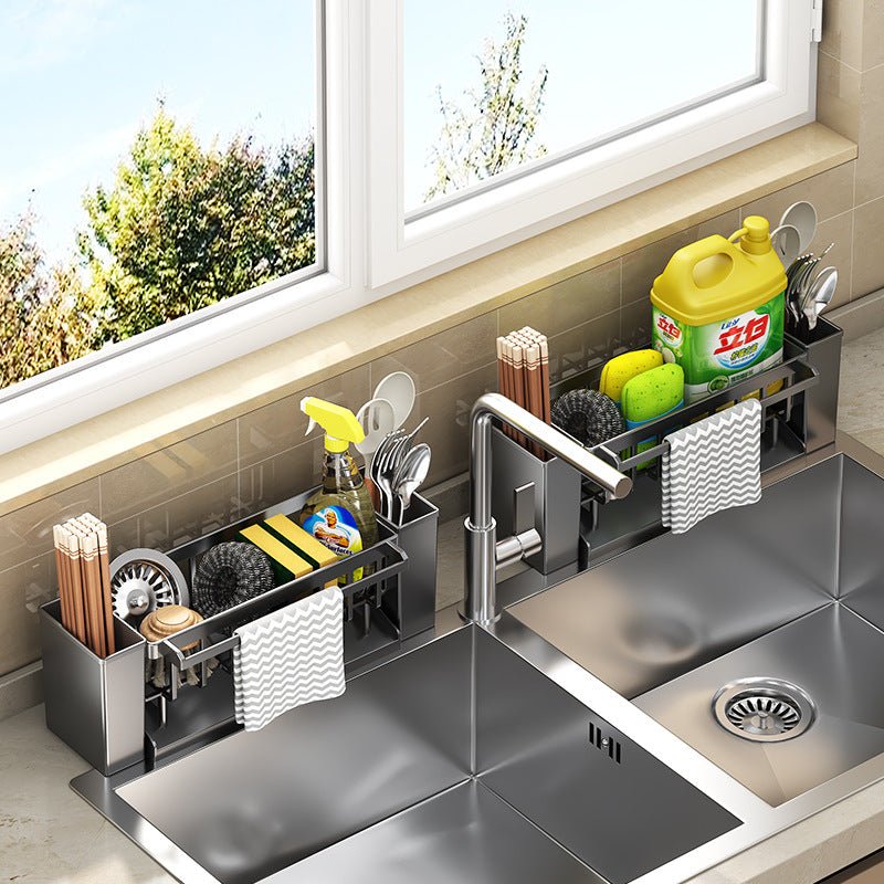 sink sponge draining rack kitchen